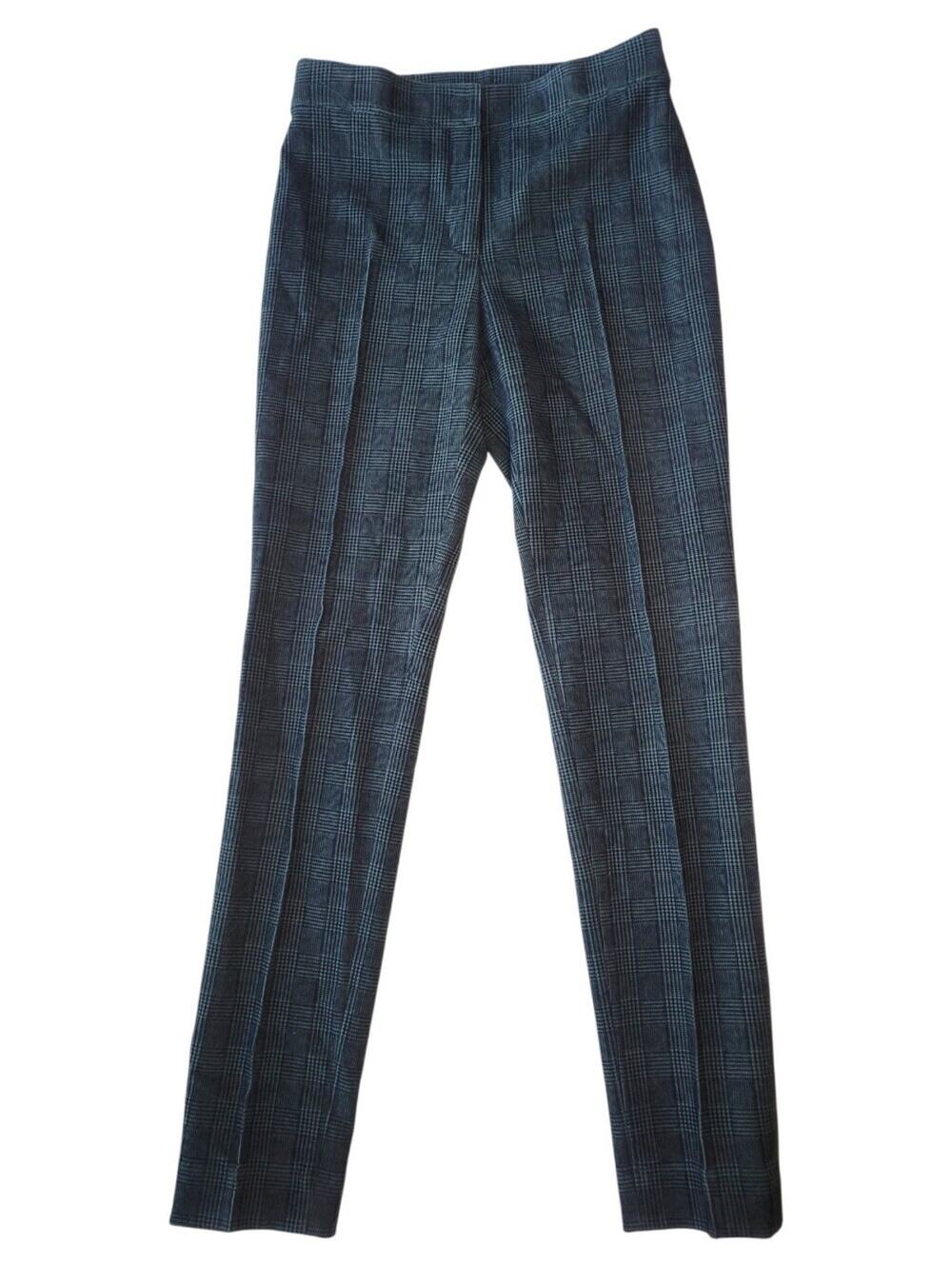 Akris Punto Green Houndstooth Print High Rise Trouser Pants US 6